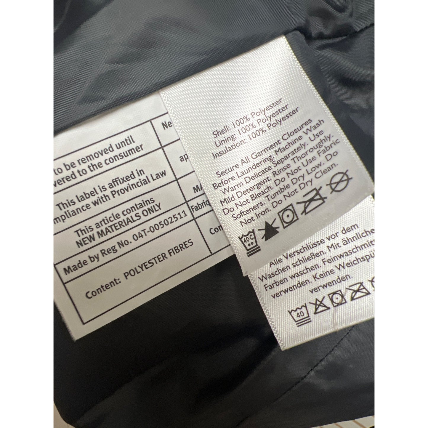 Eddie Bauer Black Quilted Insulated Chore Coat