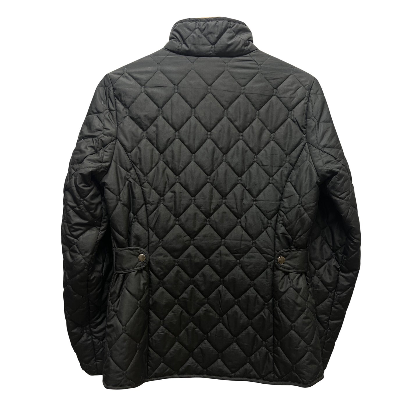 Eddie Bauer Black Quilted Insulated Chore Coat