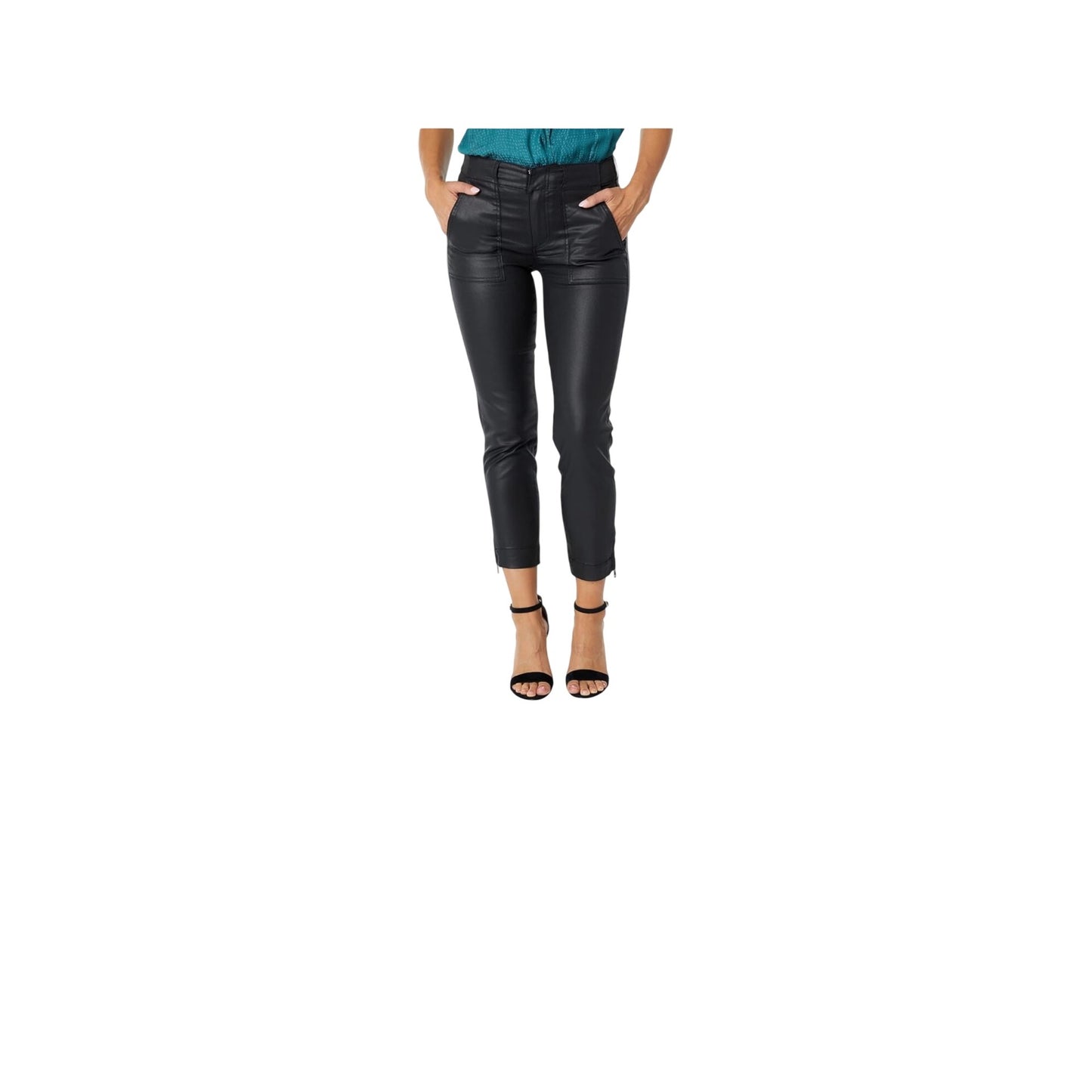 Kut From The Kloth Reese Ankle Straight Black Pants Size 10 NWOT