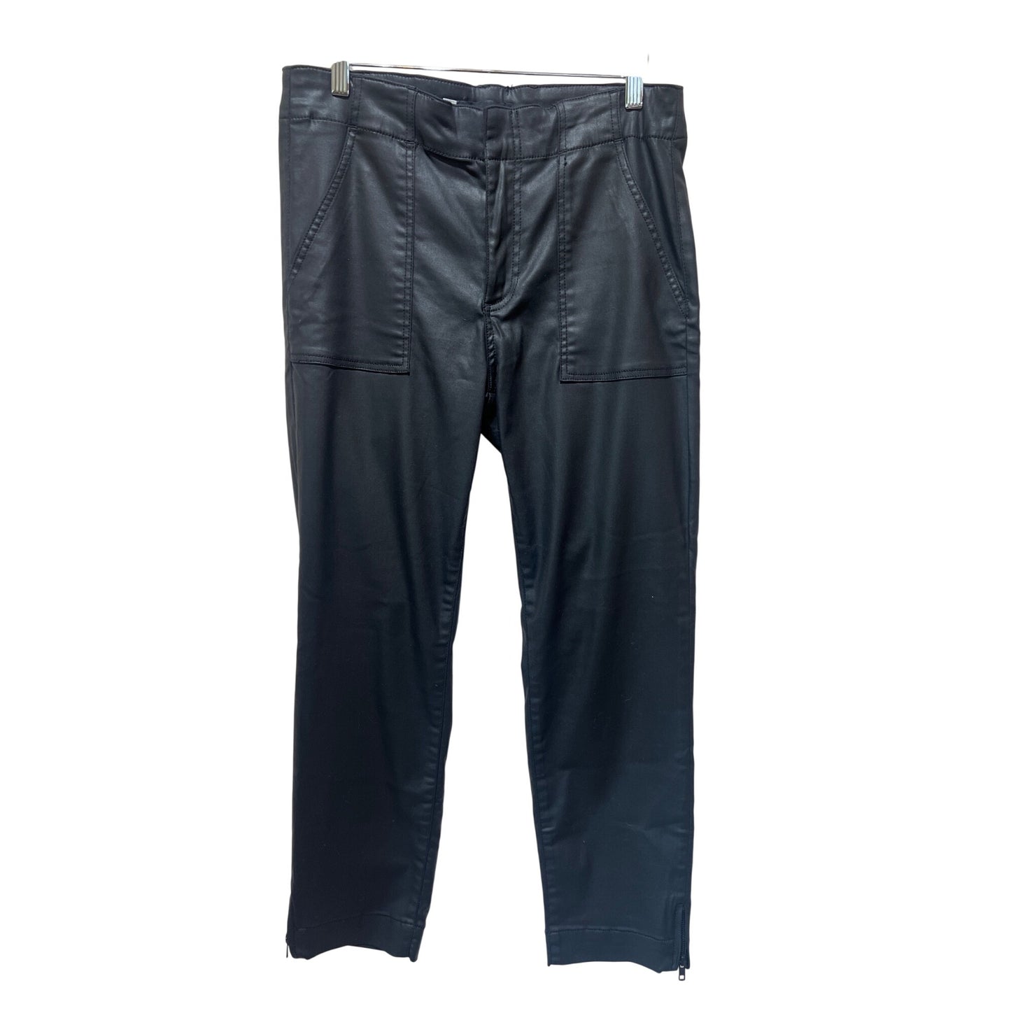 Kut From The Kloth Reese Ankle Straight Black Pants Size 10 NWOT
