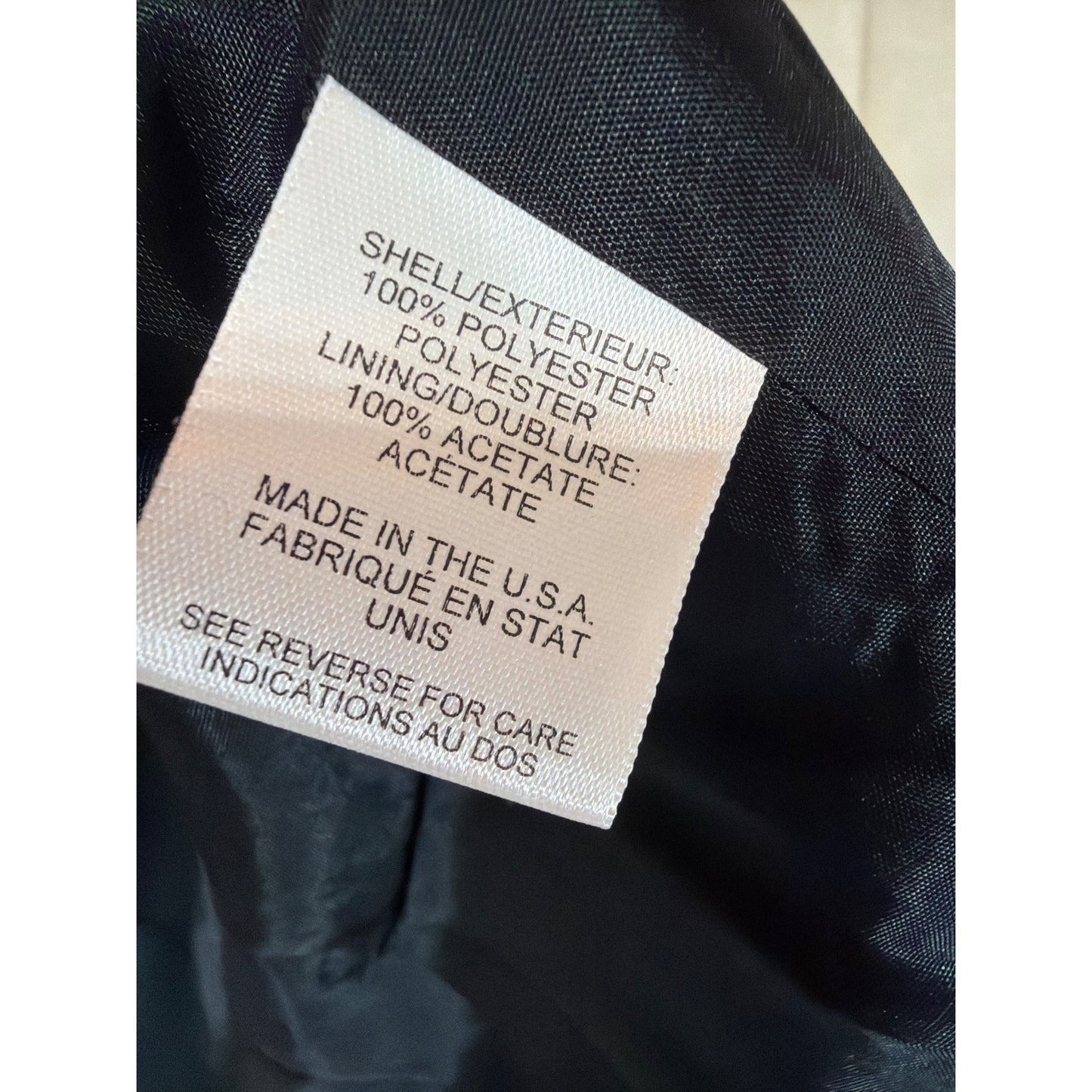 Talbots Vintage 90s Black Lace Button-Front Coat Size 10 Made in USA