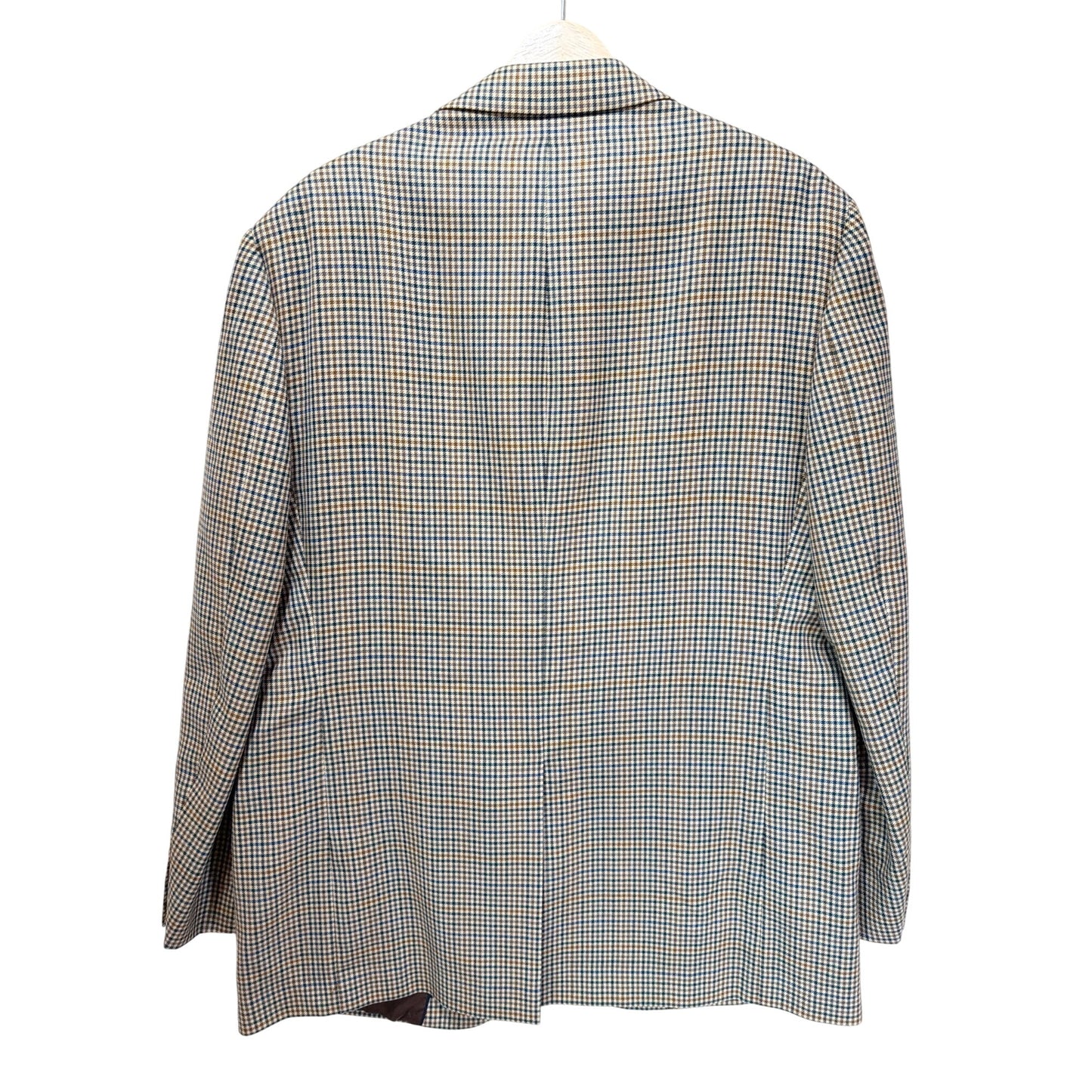 Brooks Brothers 1818 Madison Plaid Checked Blazer Jacket 44L Wool Tailored Fit