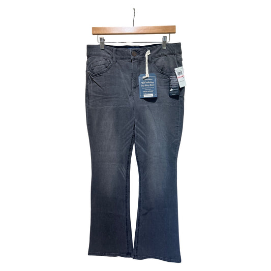 Democracy NWT Absolution Itty Bitty Boot Jeans Gray Slimming Panels Mold & Hold Size 10P Core Essential