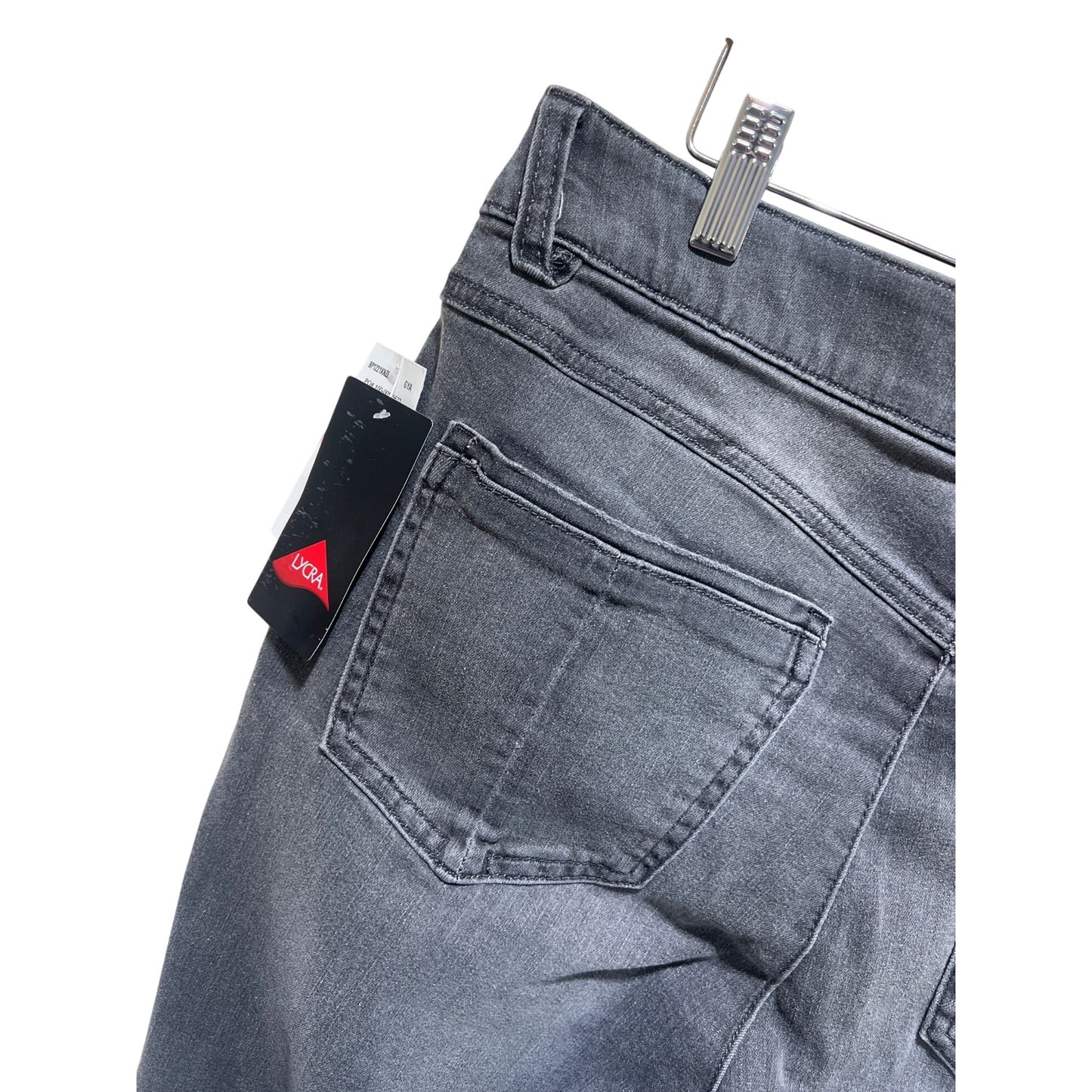 Democracy NWT Absolution Itty Bitty Boot Jeans Gray Slimming Panels Mold & Hold Size 10P Core Essential