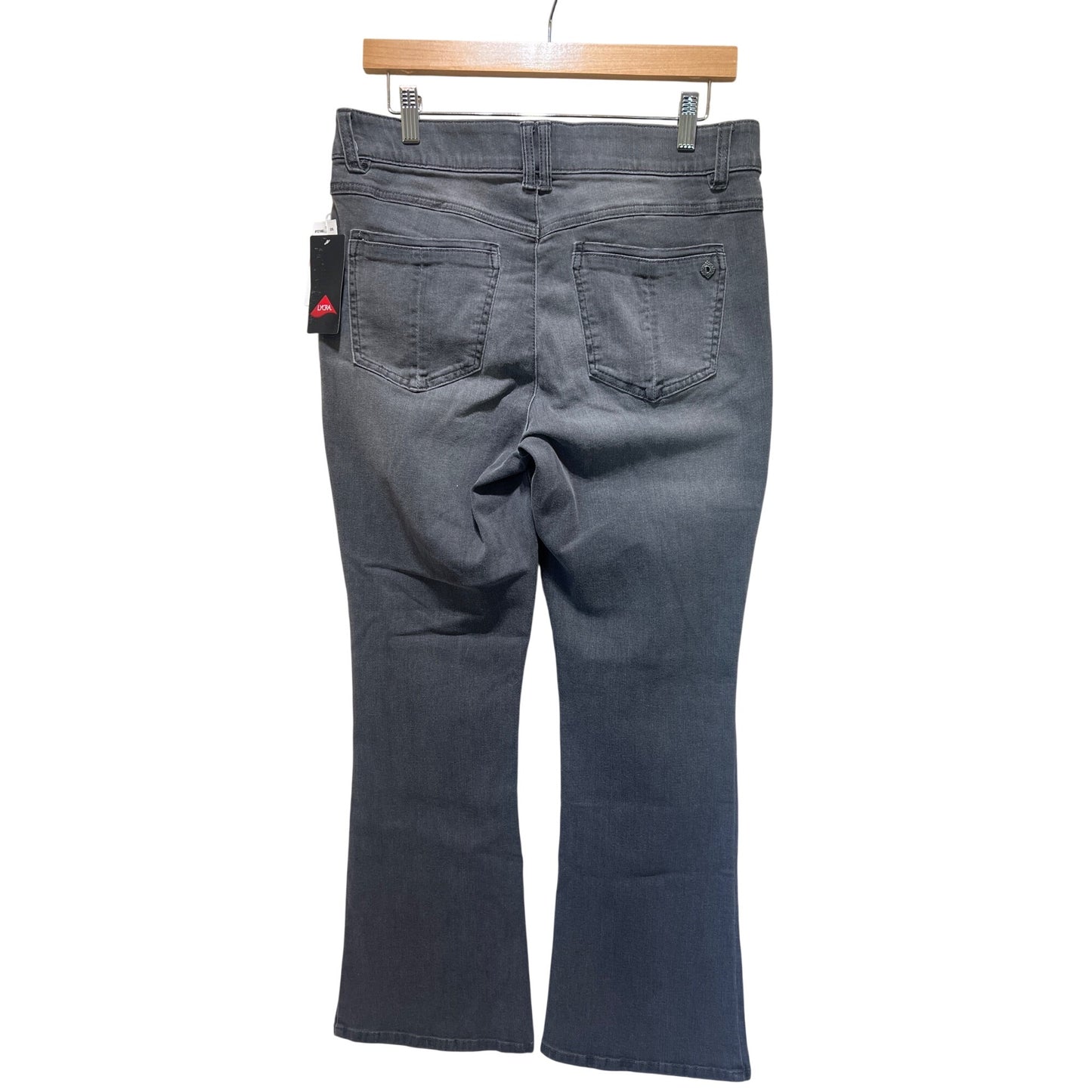 Democracy NWT Absolution Itty Bitty Boot Jeans Gray Slimming Panels Mold & Hold Size 10P Core Essential