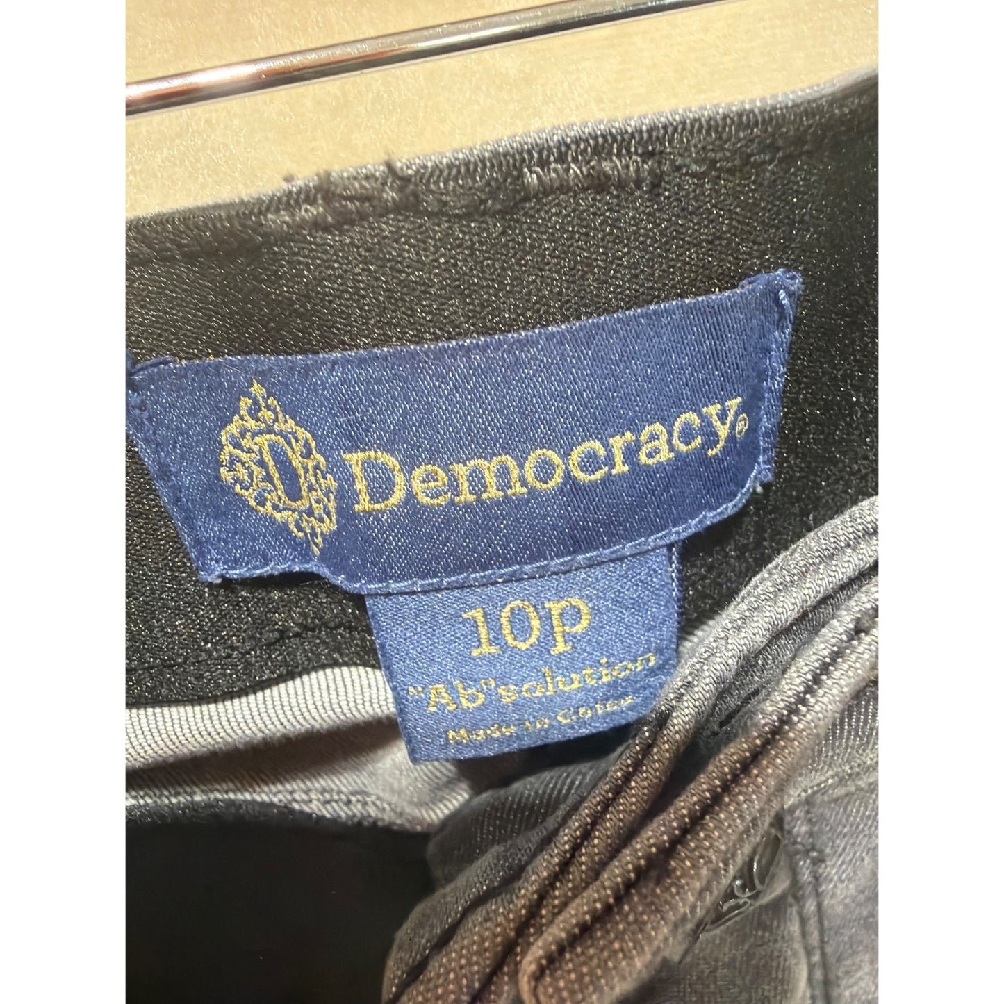 Democracy NWT Absolution Patriot Straight Leg Gray Denim Jeans Size 10P