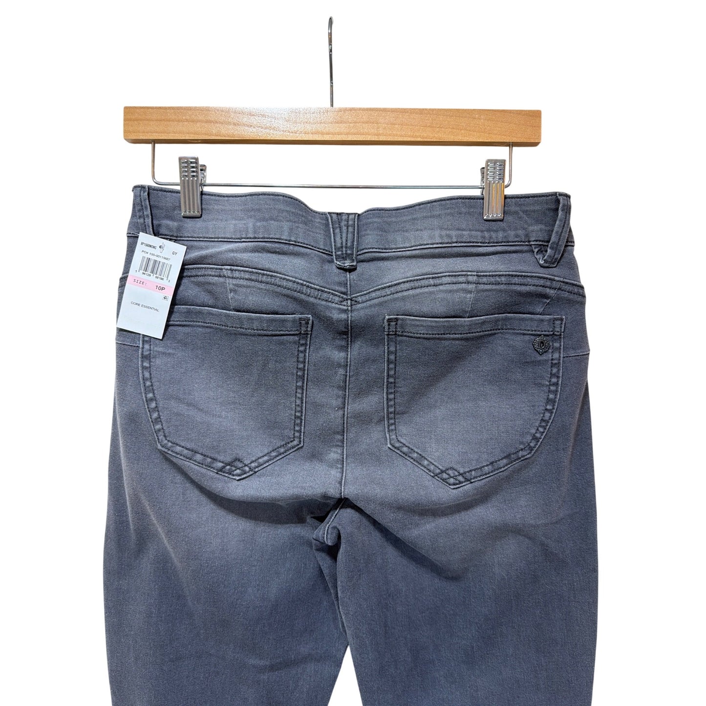 Democracy NWT Absolution Patriot Straight Leg Gray Denim Jeans Size 10P