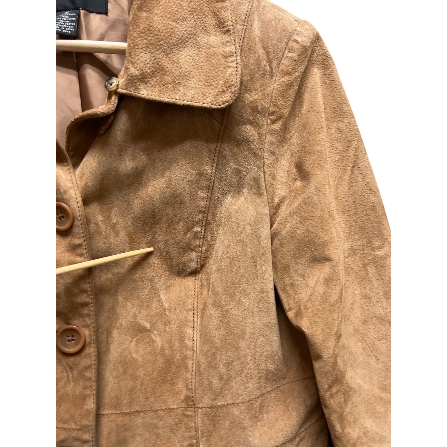 Alfani Vintage 90's Tan Suede Blazer Jacket