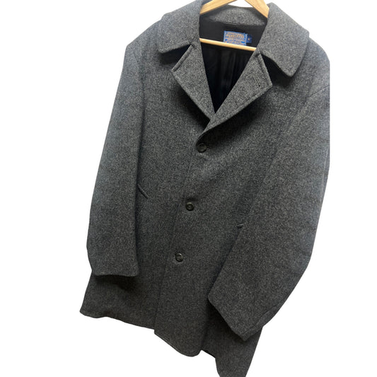 Pendleton Gray Wool Classic Warm Overcoat