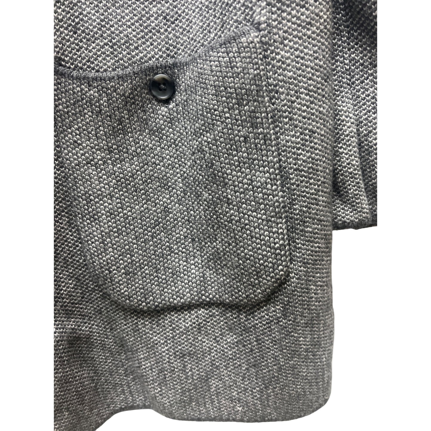 Talbots Gray Wool Blend Open Cardigan Jacket Sweater