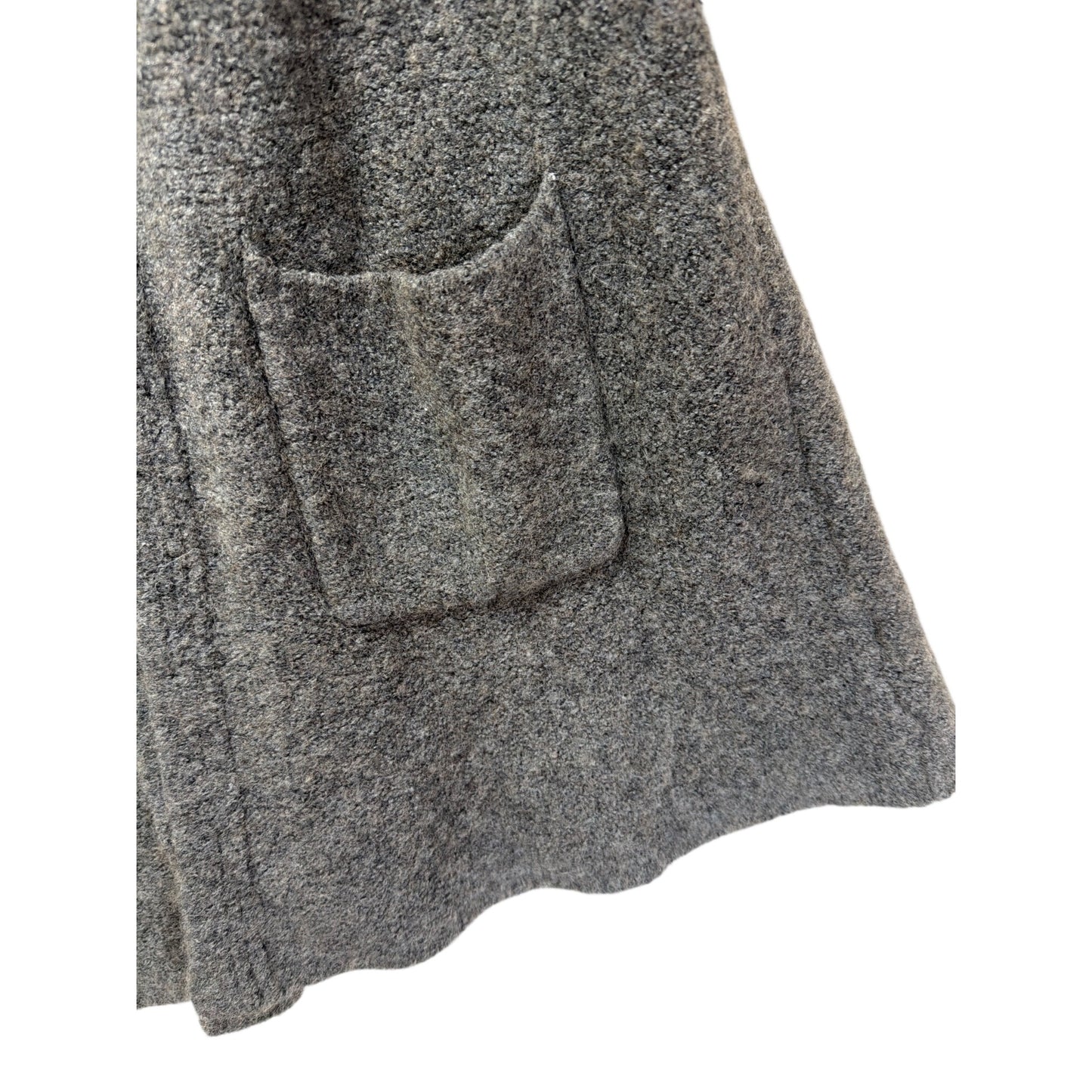 Tahari Gray Hooded Knit Vest With Pockets XS Acrylic Wool Blend