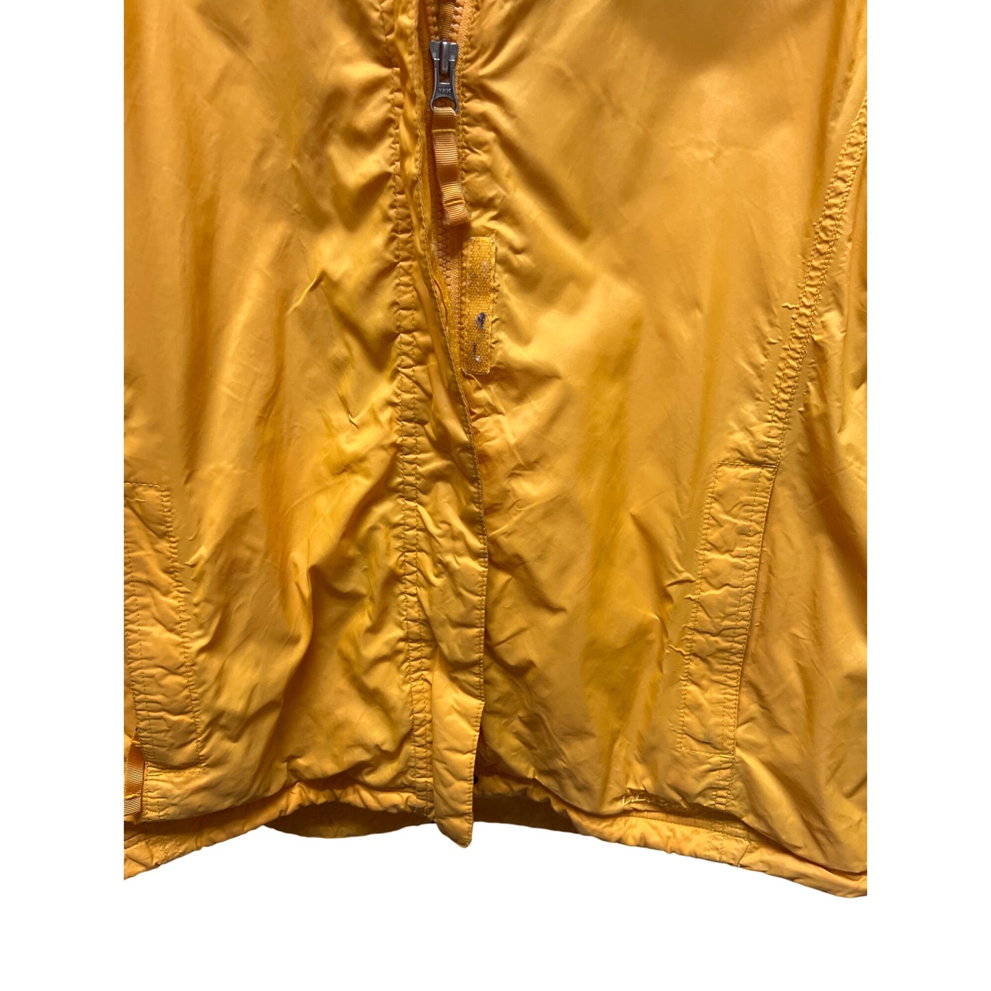 L.L. Bean Vintage 90's Yellow Softshell Hoodie Windbreaker Jacket