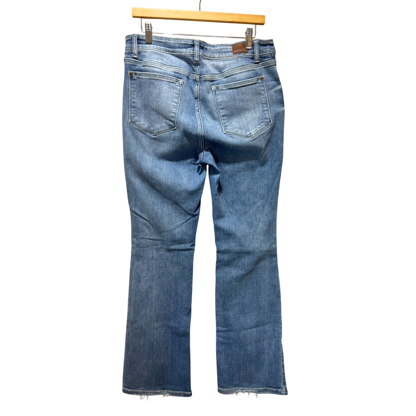 Judy Blue Womens Bootcut Jeans Size 13/31 Medium Wash Distressed Denim
