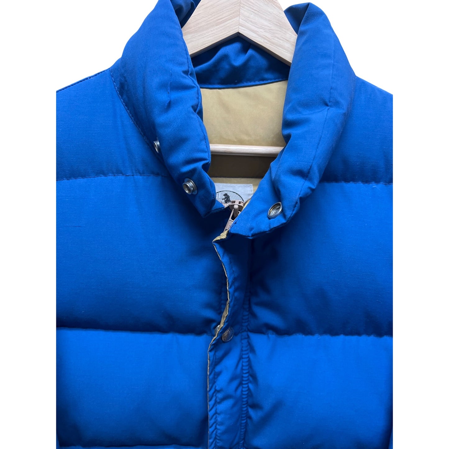 Black Bear Vintage 70's Royal Blue Down Filled Puffer Ski Jacket