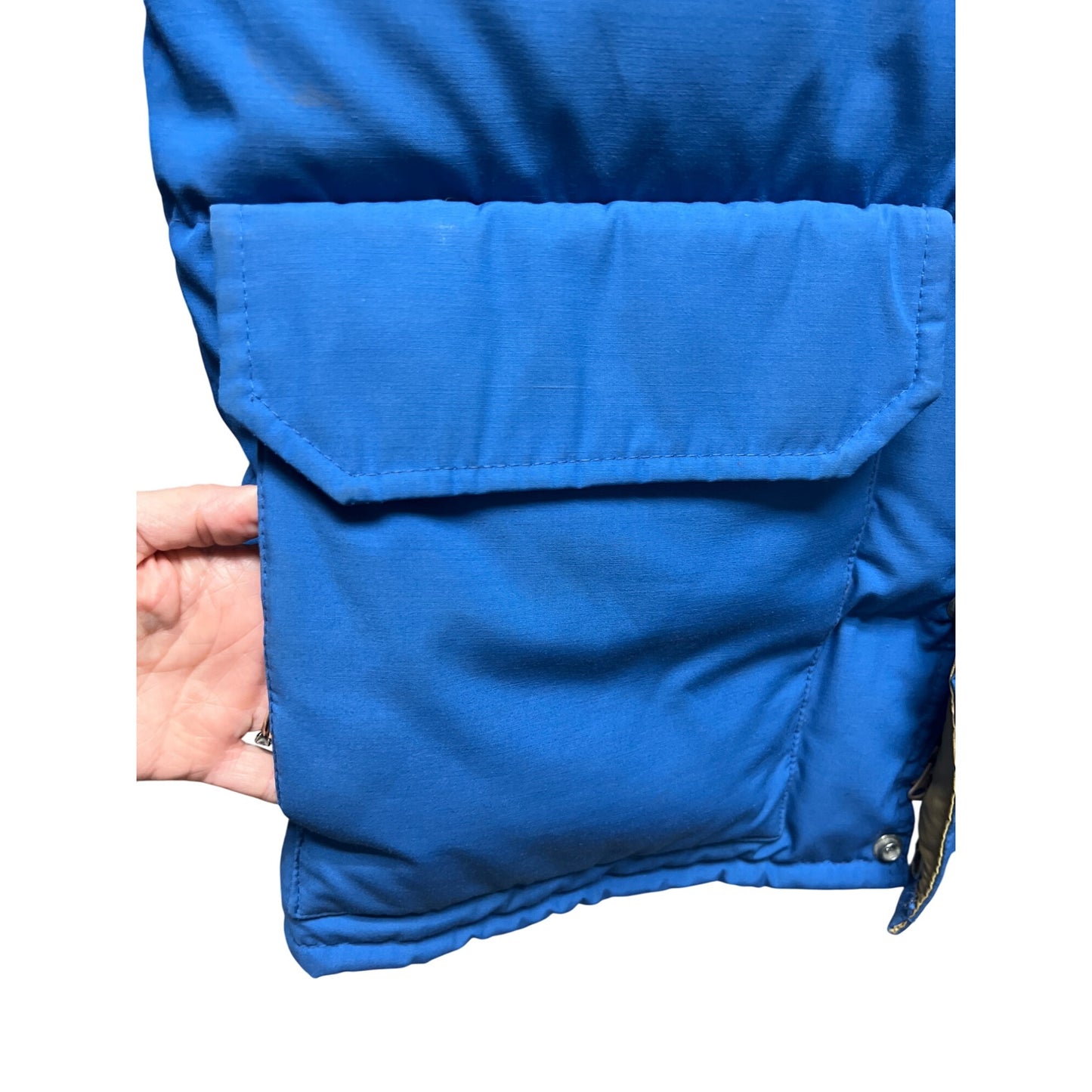 Black Bear Vintage 70's Royal Blue Down Filled Puffer Ski Jacket