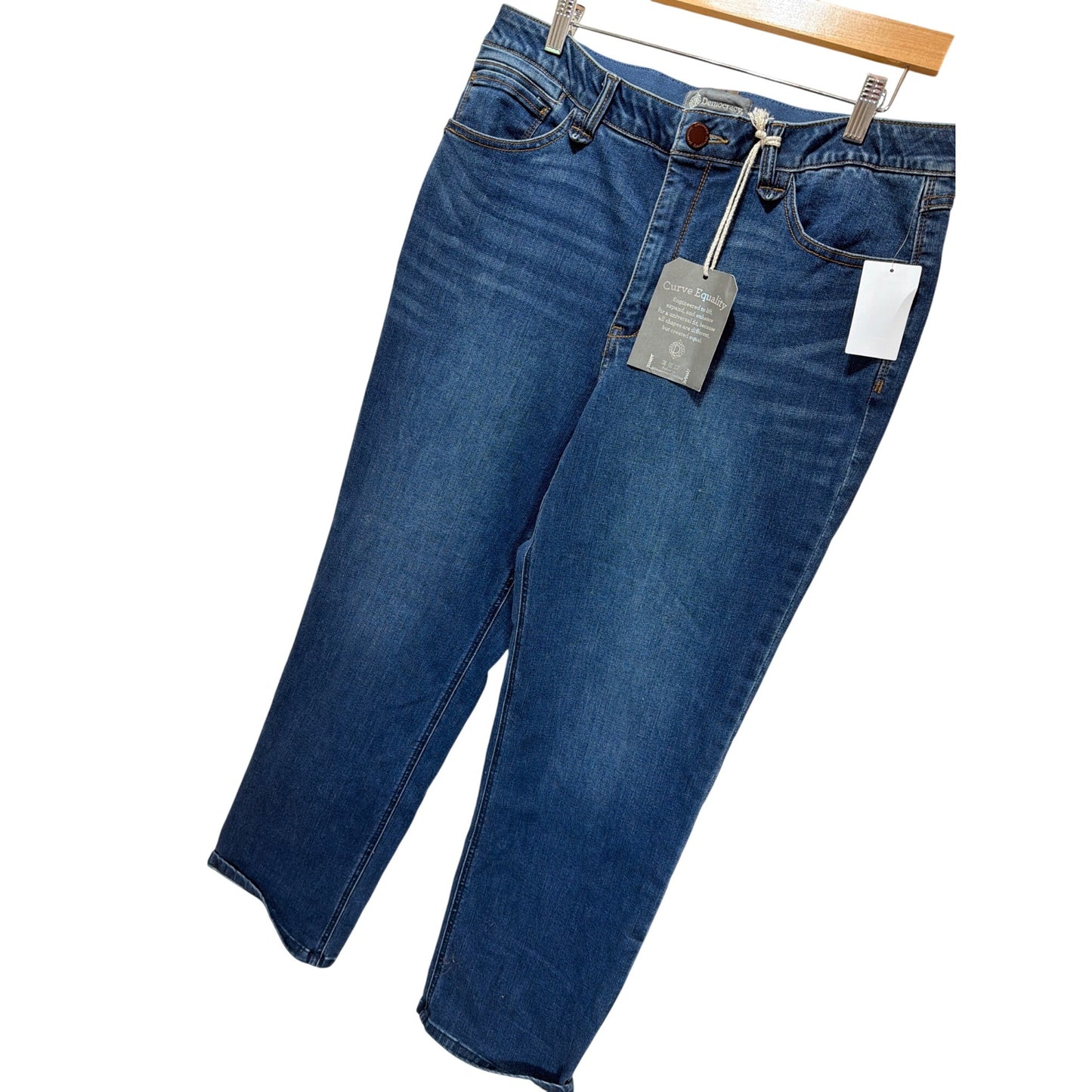Democracy Ab Technology High Rise Slimming Panel Womens Jeans Size 16 Luxe Touch Premium