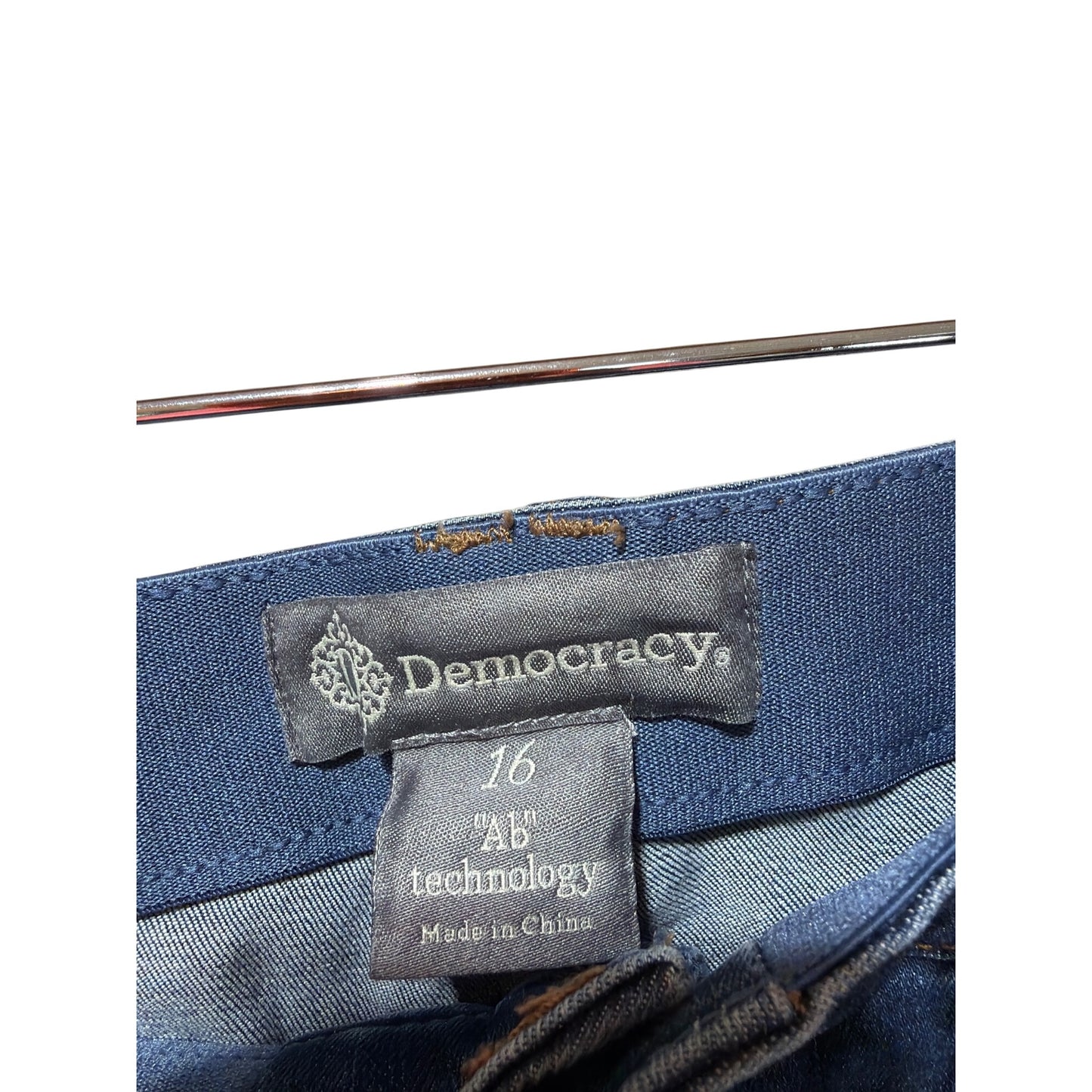 Democracy Ab Technology High Rise Slimming Panel Womens Jeans Size 16 Luxe Touch Premium