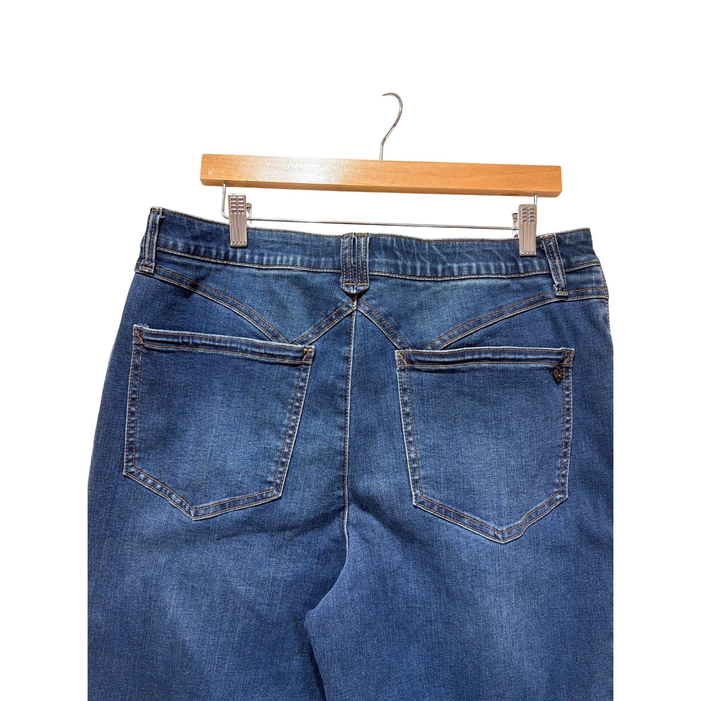 Democracy Ab Technology High Rise Slimming Panel Womens Jeans Size 16 Luxe Touch Premium