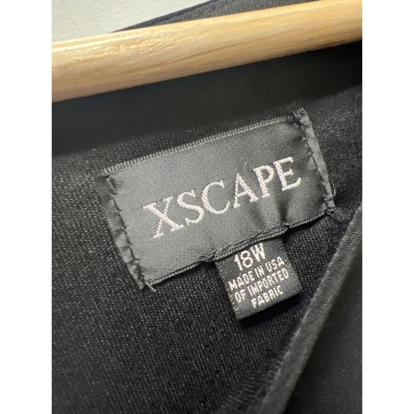 Xscape NWT Black With White Beading Shift Capelet Dress