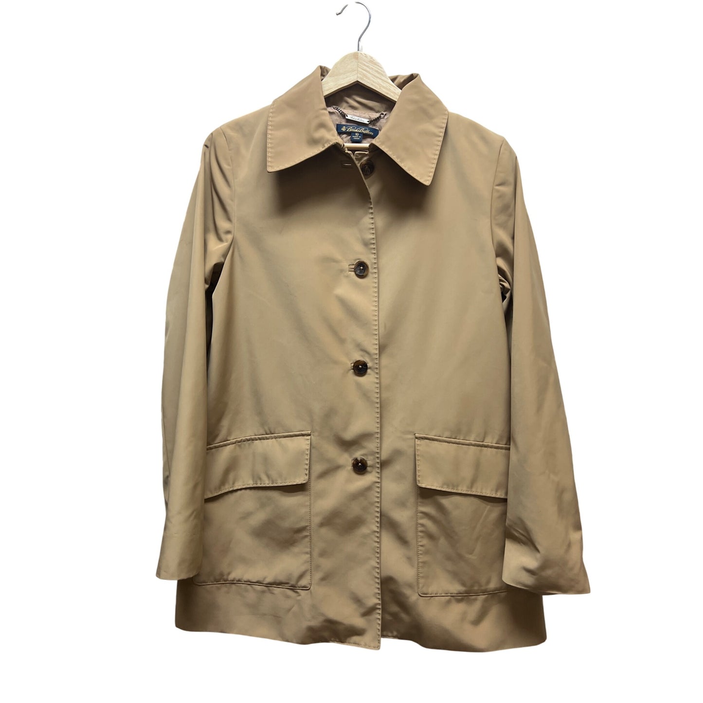 Brooks Brothers Tan Mid Length Trench Coat