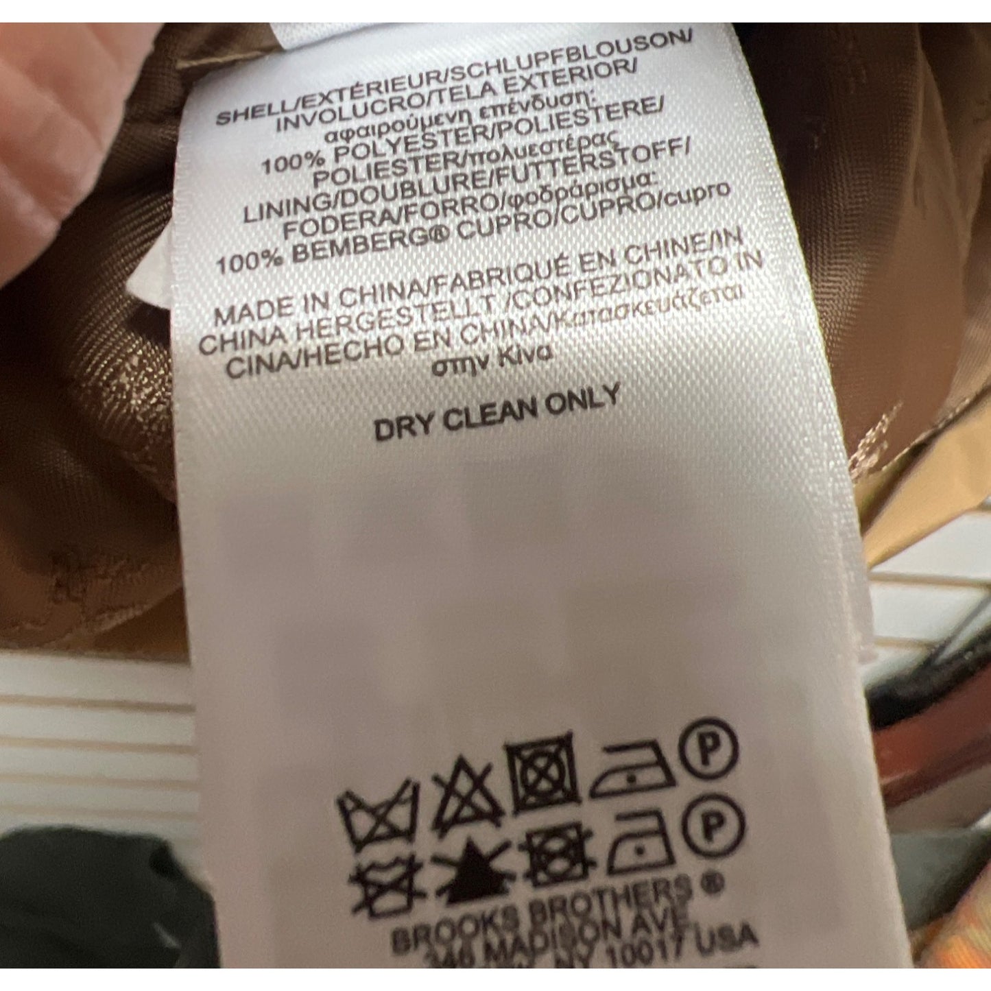 Brooks Brothers Tan Mid Length Trench Coat