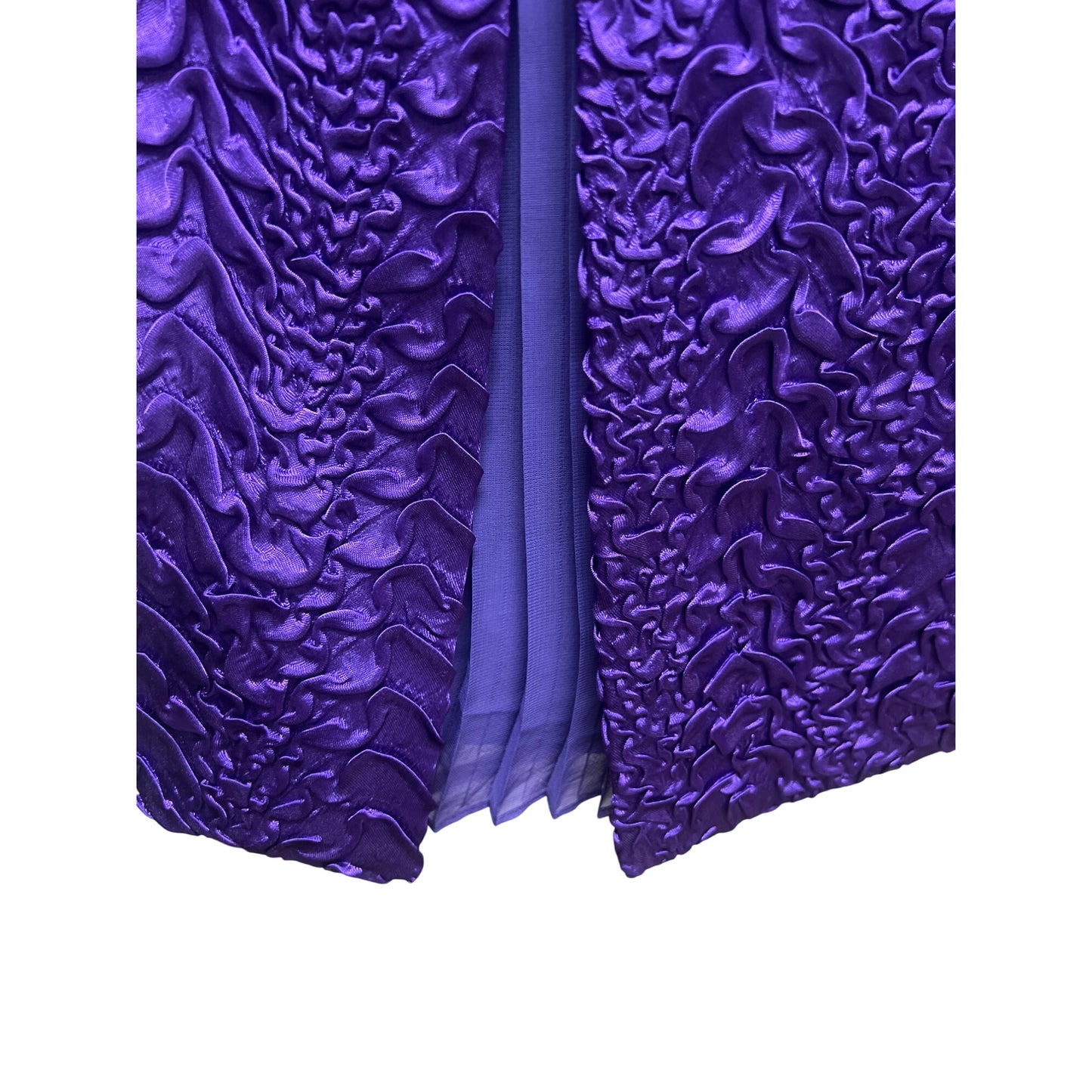 Donna Vinci Purple Textured Satin Trench Coat Dress Purple Rain