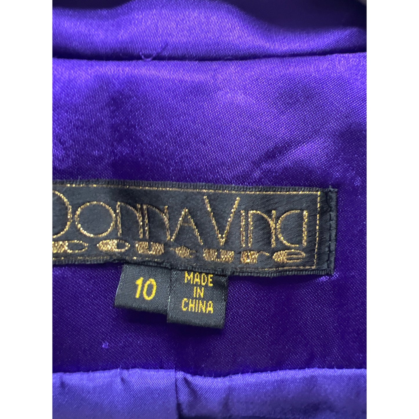 Donna Vinci Purple Textured Satin Trench Coat Dress Purple Rain