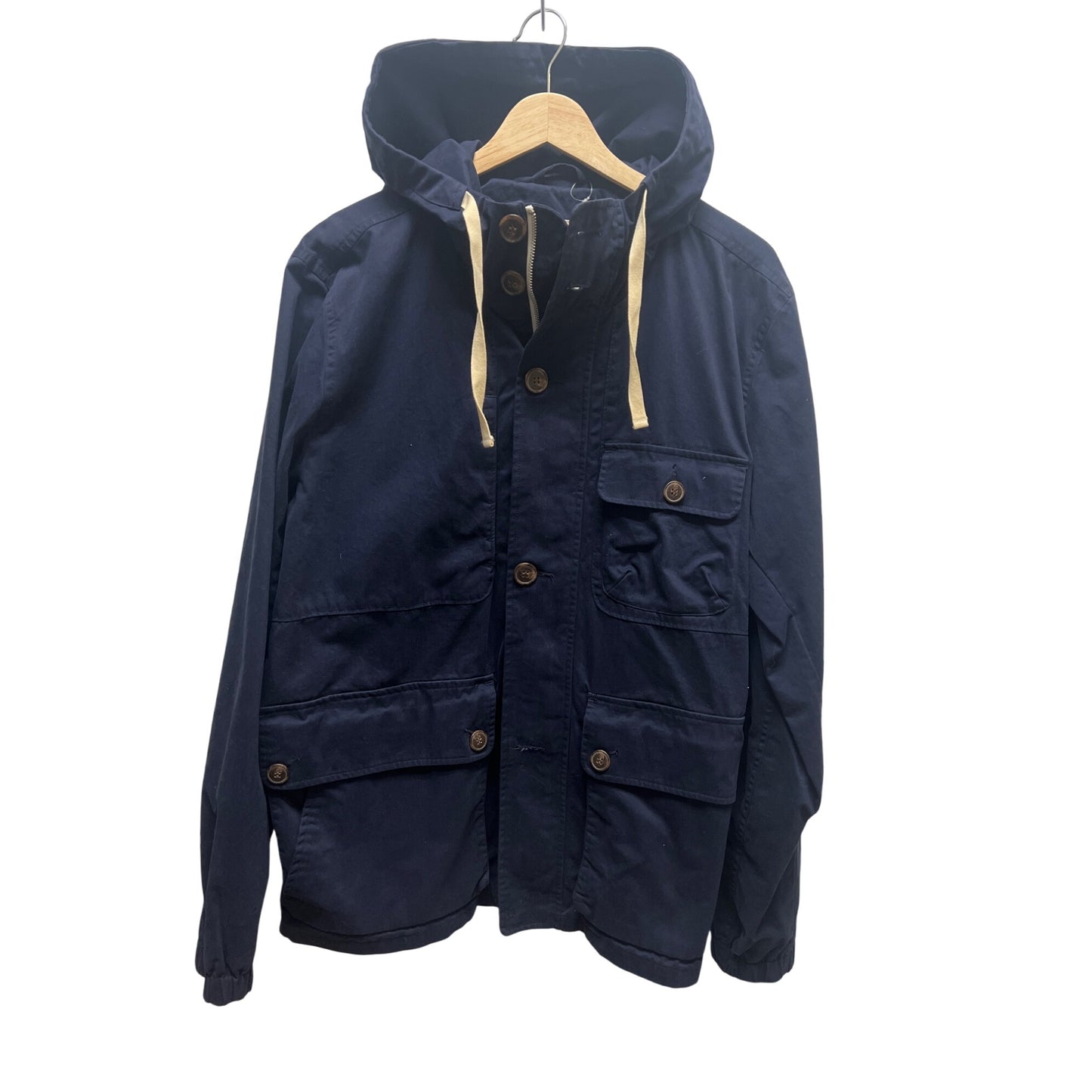 Gap Navy Blue Full Zip Hoodie Anorak Windbreaker Jacket