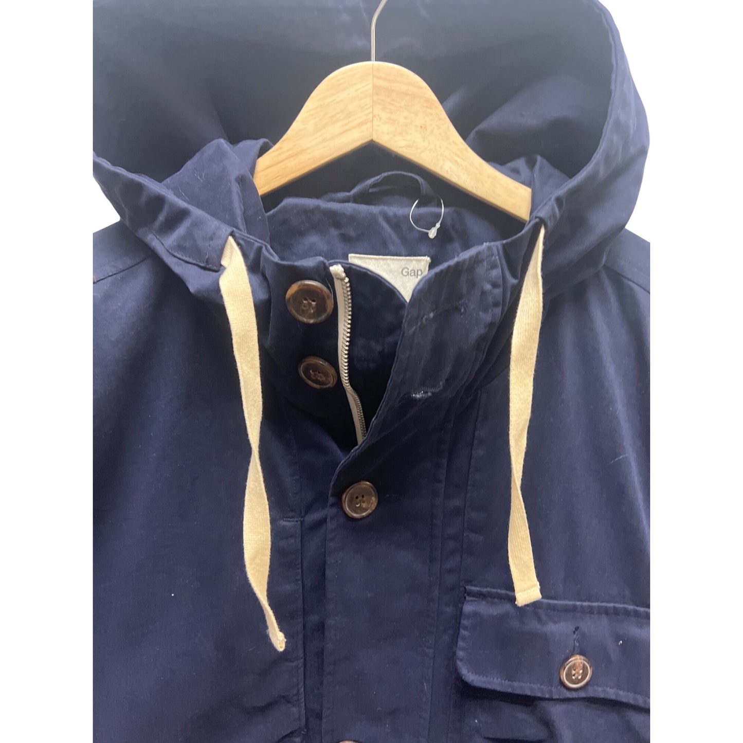 Gap Navy Blue Full Zip Hoodie Anorak Windbreaker Jacket