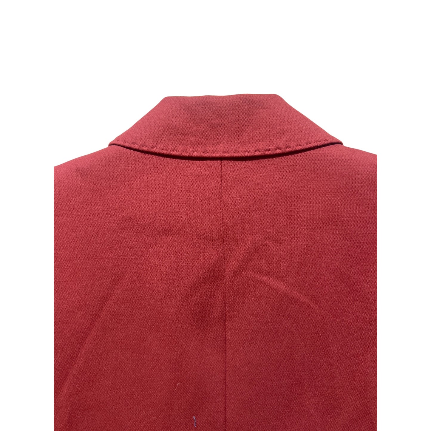 White House Black Market Womens Single Button Tailored Rust Red Blazer With Metallic Cuff Detail - Size 2P