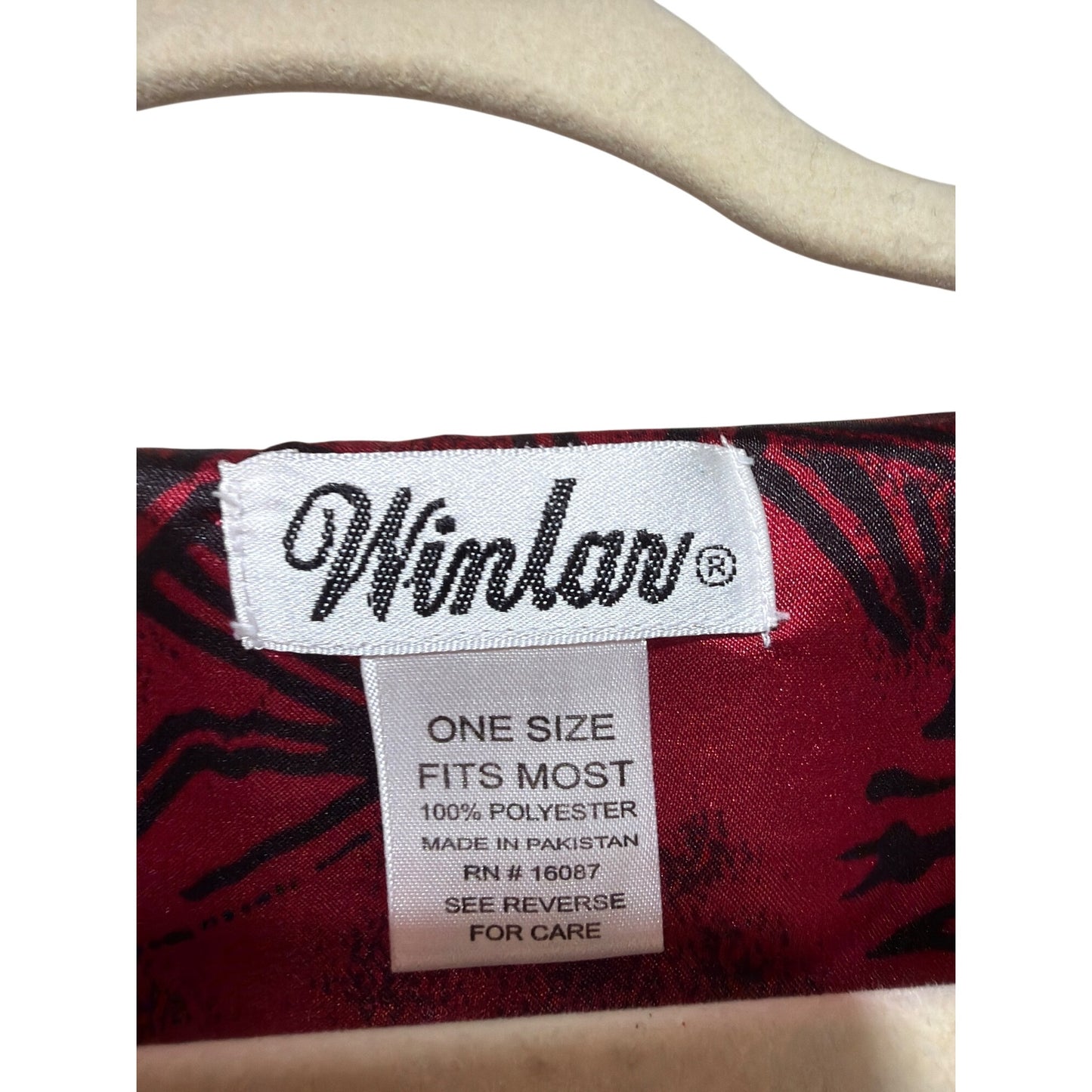 Winlar Vintage 90s Red Satin Aztec Pattern Caftan MuMu Dress
