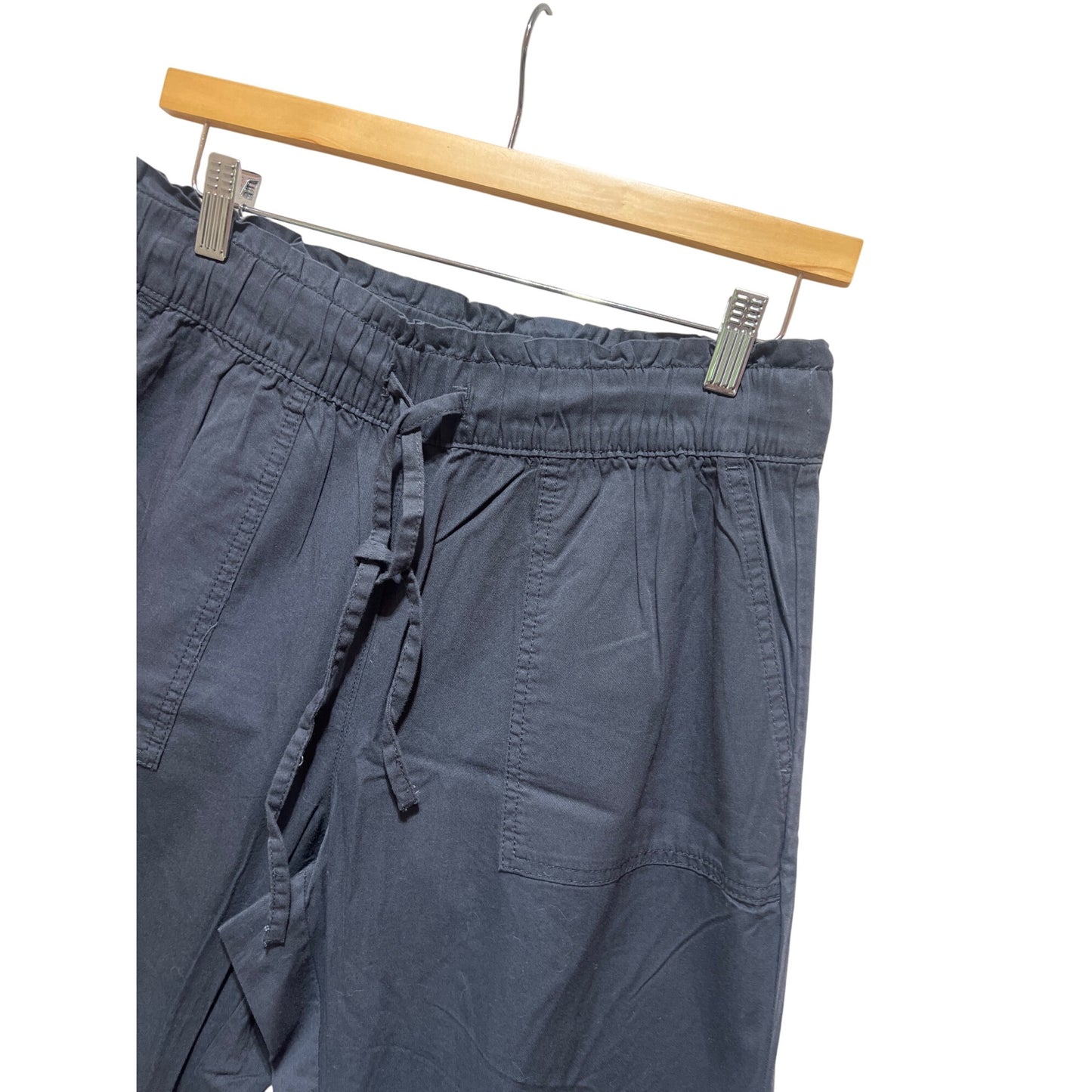 Loft Womens Gray Jogger Pants Size M Elastic Waist Drawstring Closure 4 Pockets Comfortable Fit Casual Wear
