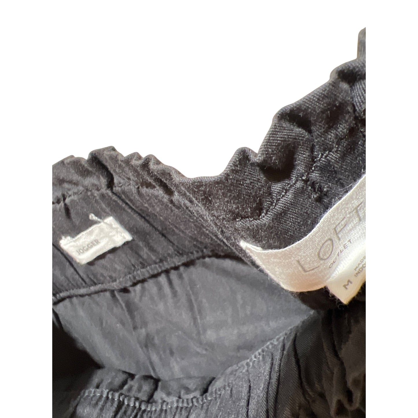 Loft Womens Gray Jogger Pants Size M Elastic Waist Drawstring Closure 4 Pockets Comfortable Fit Casual Wear