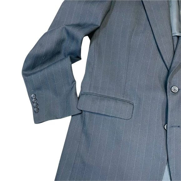 Vintage Botany 500 Navy Blue with Pinstripe Blazer Sports Coat