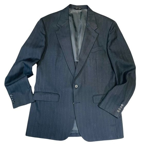 Vintage Botany 500 Navy Blue with Pinstripe Blazer Sports Coat