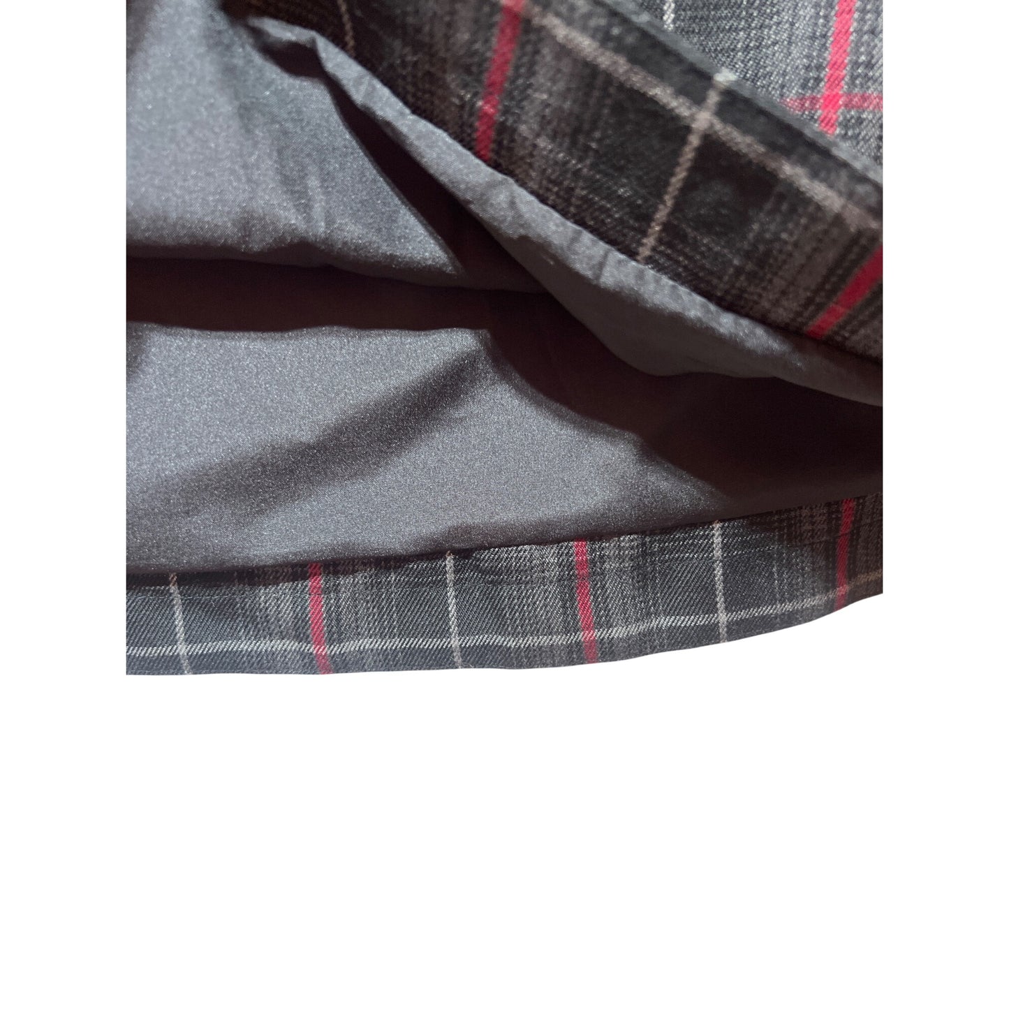 Gap Womens Gray Plaid Mini Skirt Size 16 Y2K Deadstock Fully Lined Polyester Blend