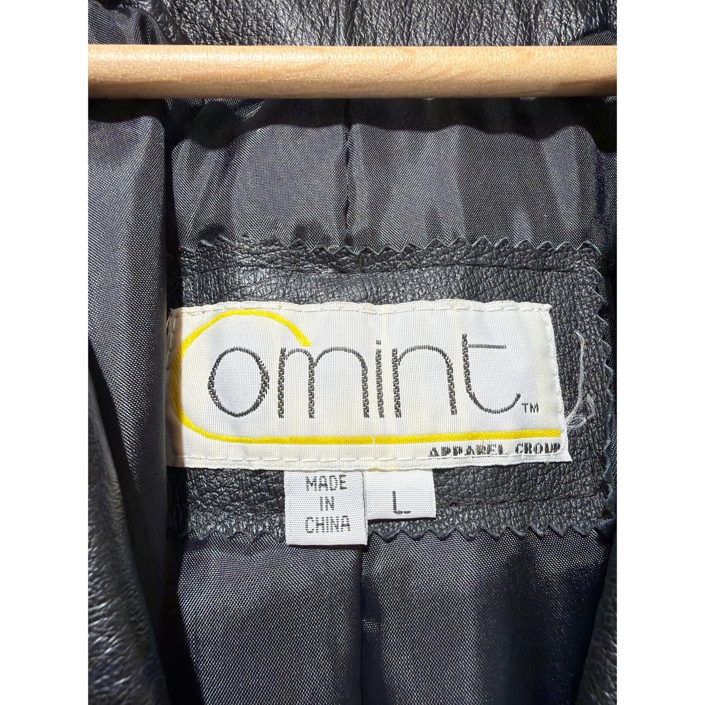 Comint Vintage 80s Belted Long Black Leather Trench Coat L Double Breasted