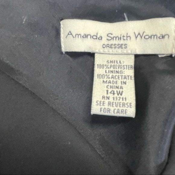 Amanda Smith NWT Black Short Sleeve Career Blouse