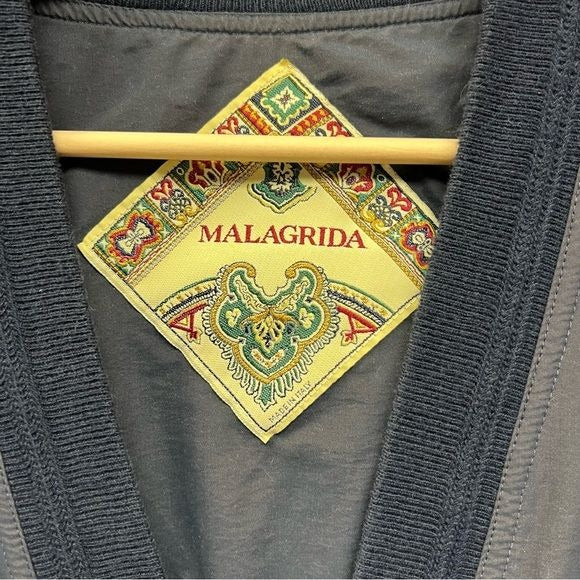 Malagrida Vintage Navy Cardigan Windbreaker