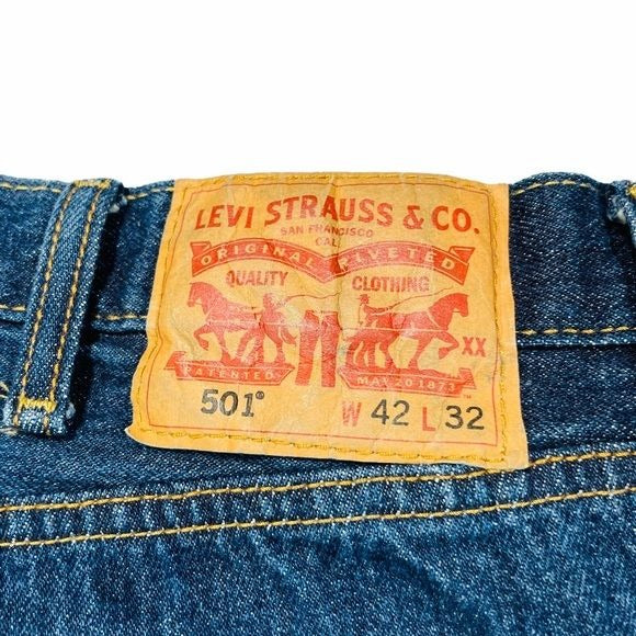 Levi’s Original Fit 501 Straight Leg Jeans 42x32