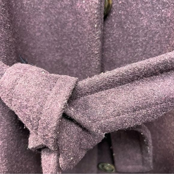 Gap Petites Purple Wool Winter Overcoat