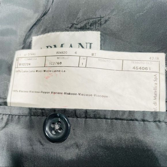 Armani Collezioni Giorgio Armani Gray Glen Check Sports Coat Blazer