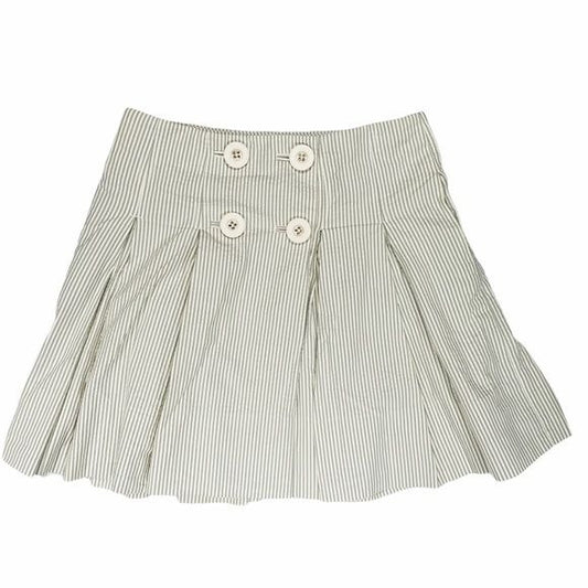 J. Crew Seersucker Pleated Striped Skirt