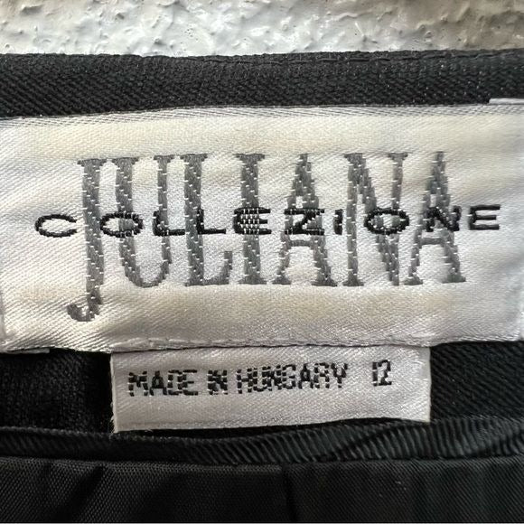 Juliana Collezione Vintage Black Wool Blazer