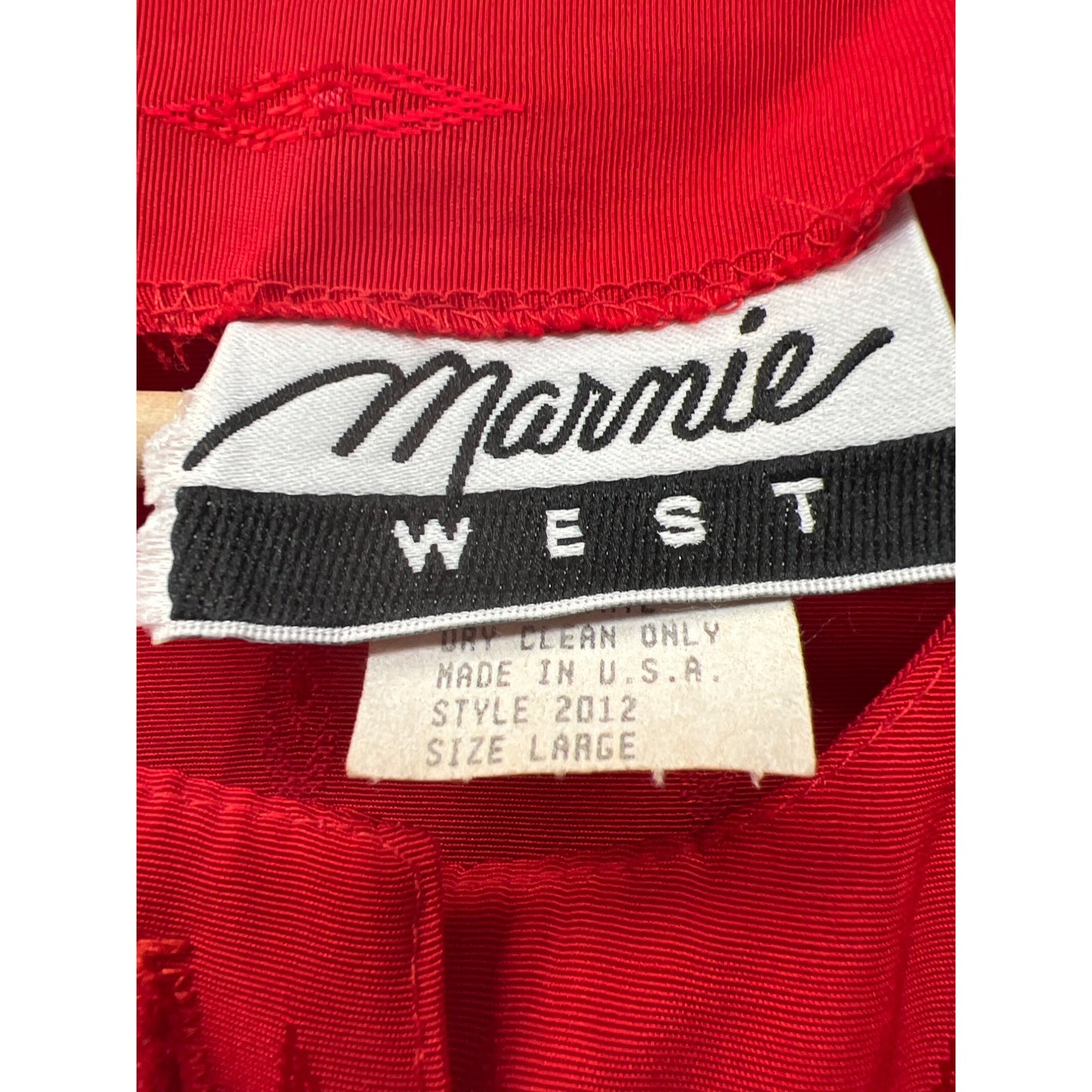 Marnie West Vintage 80's 2 Piece Red Suit Dress