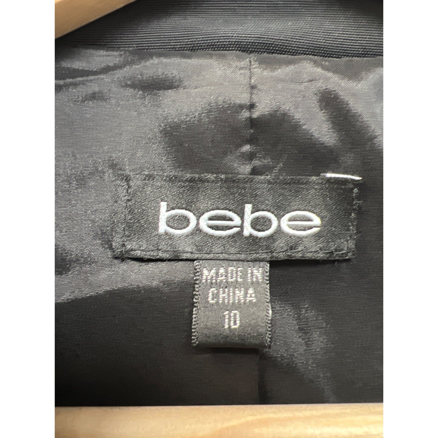 Bebe Black Fitted Tuxedo Blazer