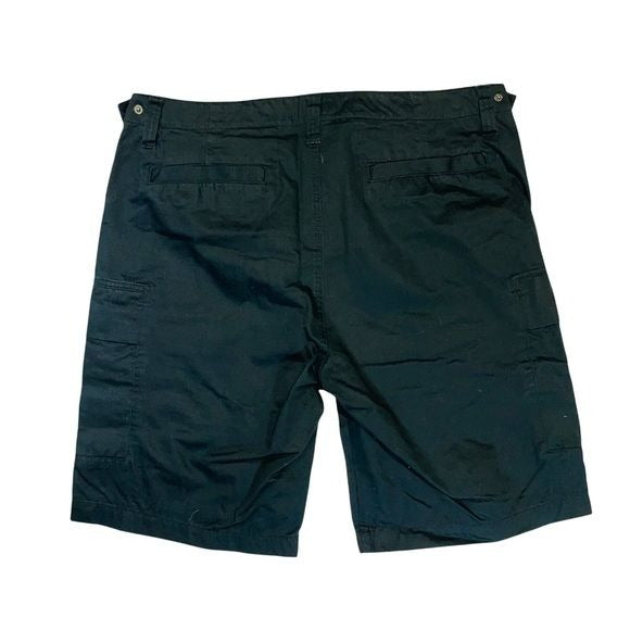 Kenneth Cole Black Chino Cotton Cargo Shorts