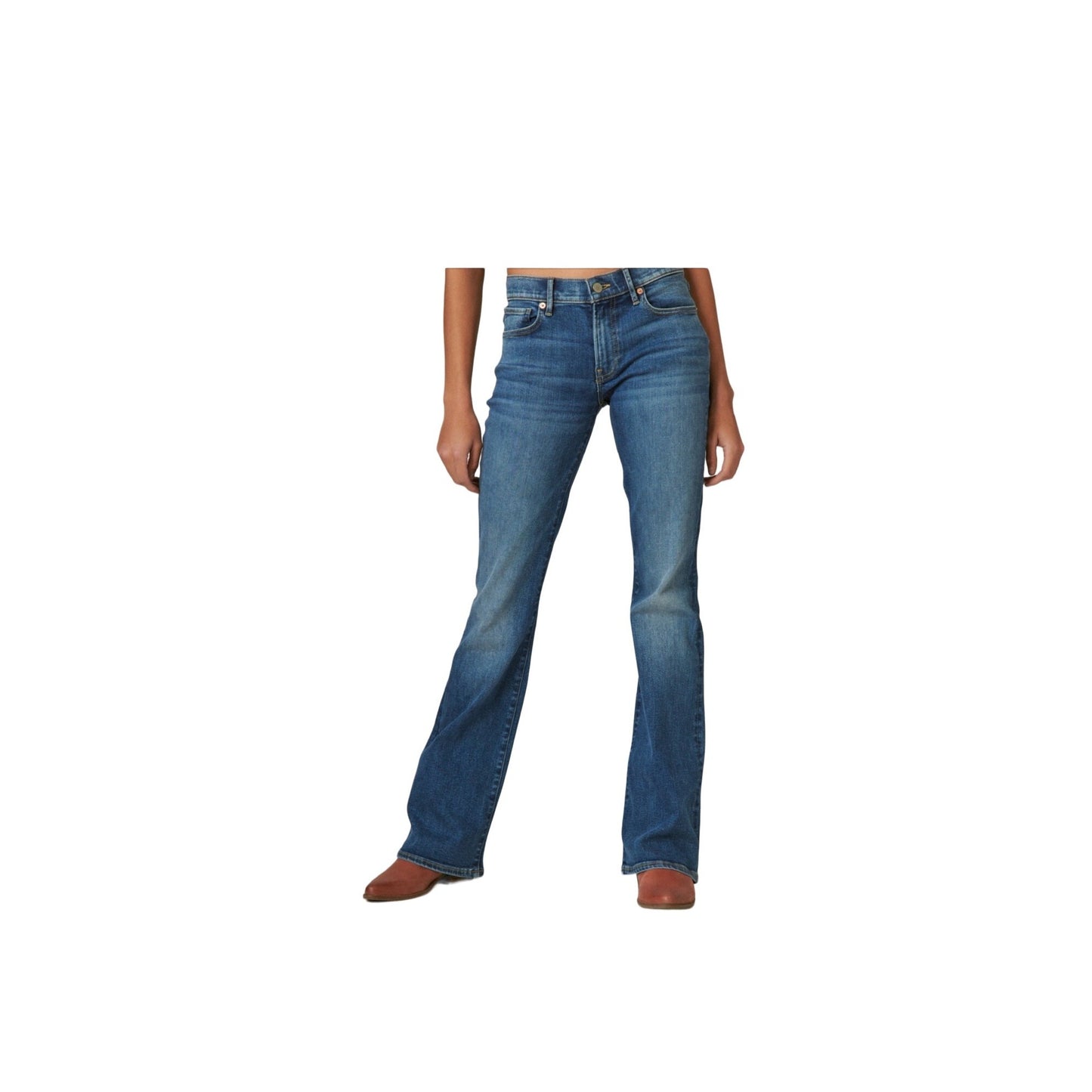 Lucky Brand Dungarees Mid Rise Flare Jeans