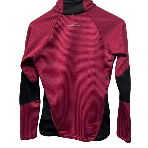 Eddie Bauer Magenta and Black Quarter Zip Pullover