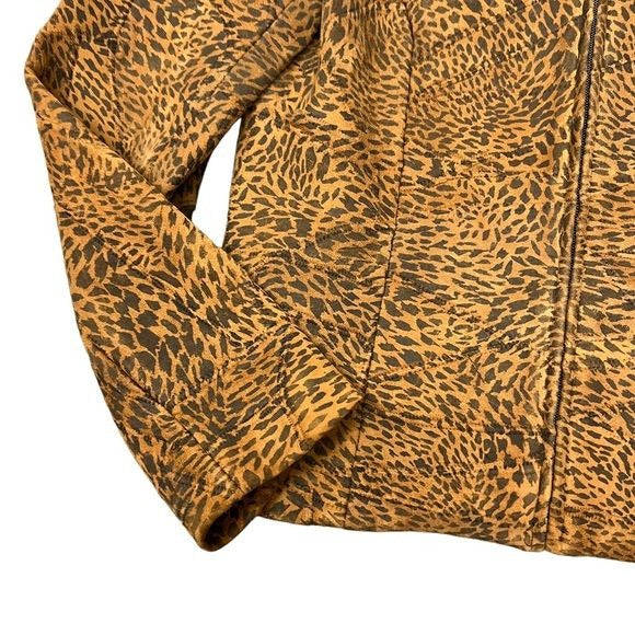 Giancarlo Ferrari Vintage Leopard Leather Jacket